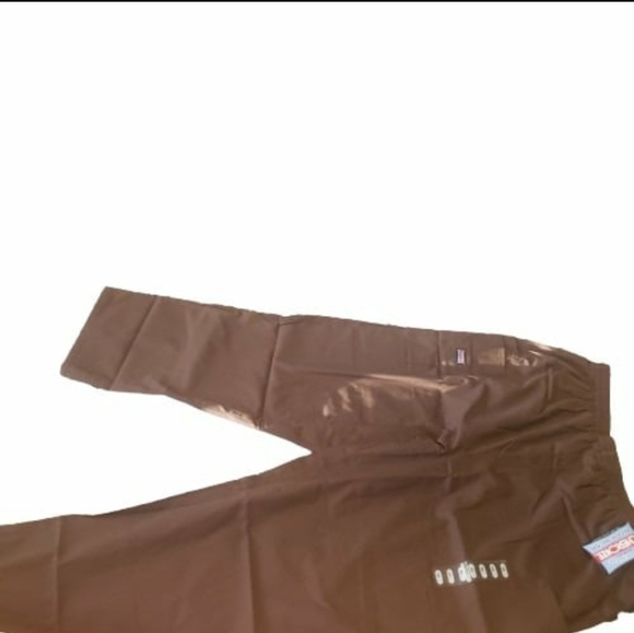 CHEROKEE ELASTIC WAISTBAND 2XL CHOCOLATE SCRUB/UNIFORM PANTS W/TAGS (STYLE 4200) - Picture 7 of 16
